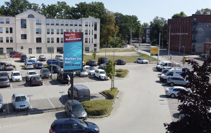 Neueste VideoWall im Cottbuser Stadtzentrum