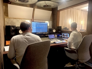 Im Regieraum unseres Tonstudios